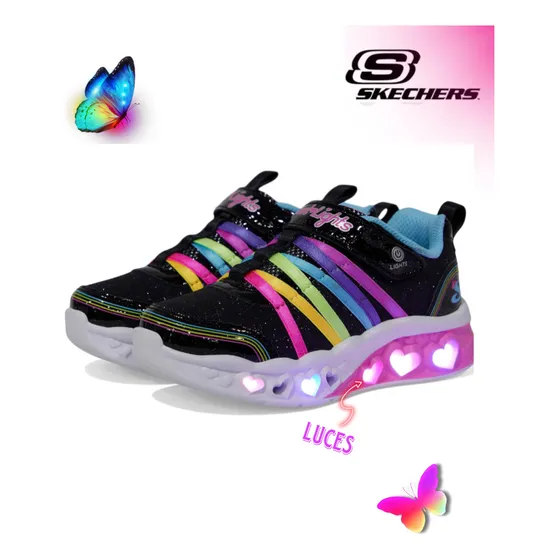 Skechers Original, Zapatos Para Niñas Con Luces
