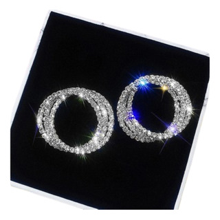 Aretes Mujer Circonia Arracadas Fiesta Dama Brillantes Aretes Mujer Circonia Arracadas Fiesta Dama Brillantes
