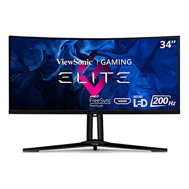 Monitor Curvo Para Juegos Viewsonic Elite Xg341c-2k De 34 Pu
