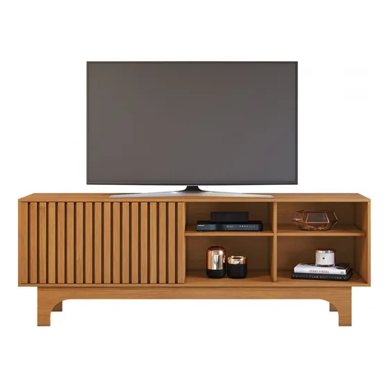 Rack Para TV Até 70 Polegadas Sereno Candian 1 Porta Cor Cinamomo
