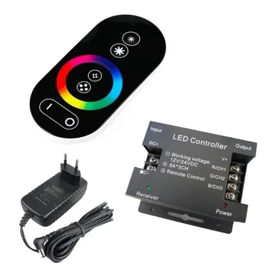 Comando Touch Iluminação Refletor Led Piscina Rgb  12v 30w 