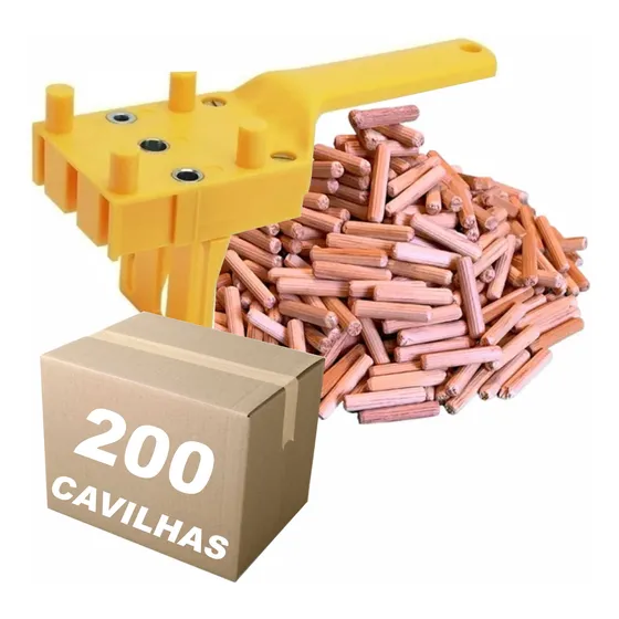 Guia Gabarito Para Furo Cavilhas Para Móveis Madeira Mdf