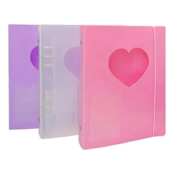 Álbum De Fotos Binder Genérico - Organiza Tus Recuerdos Morado Liso