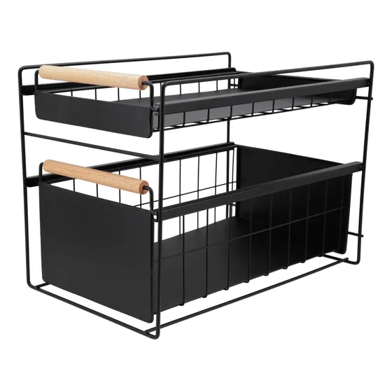 Estante Organizador Bajo Mesada Alacena Cocina 2 Cajones