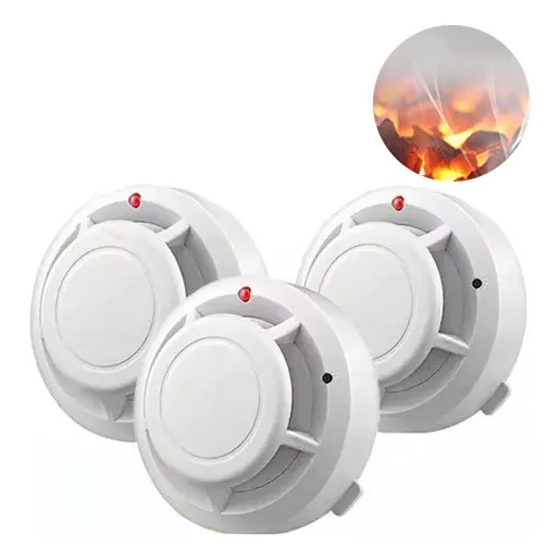 Detector De Humo Con Alta Cobertura Y Alarma C/sonido, 3 Pzs