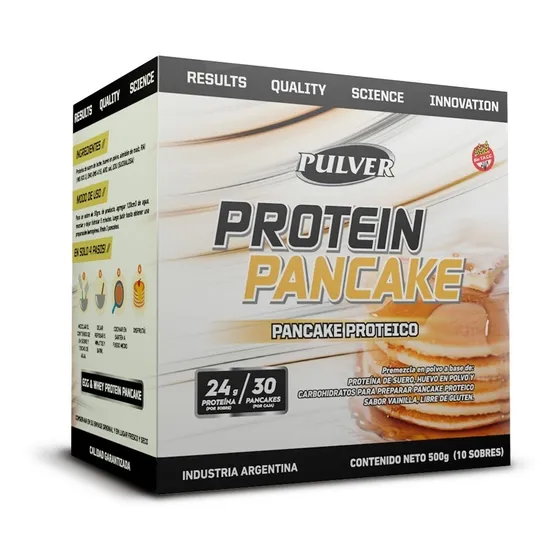 Pancake (panqueque Proteico) 500gr Pulver (whey Y Egg) Sabor Vainilla