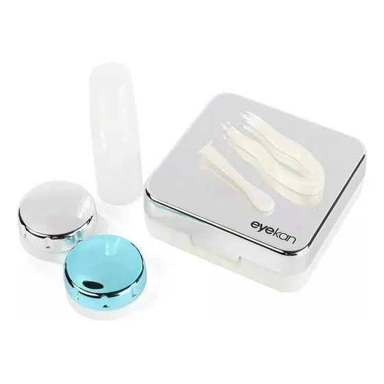 Kit Estuche Para Lentes De Contacto Con Pinzas Y Aplicador