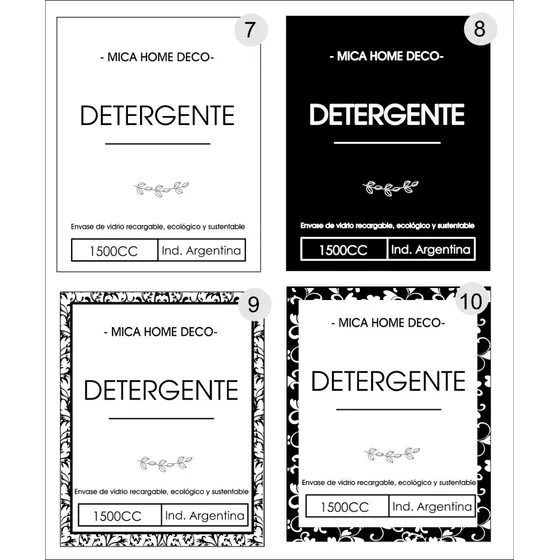 Etiquetas Vinlicas Adhesivas  Frascos  Glower Especias