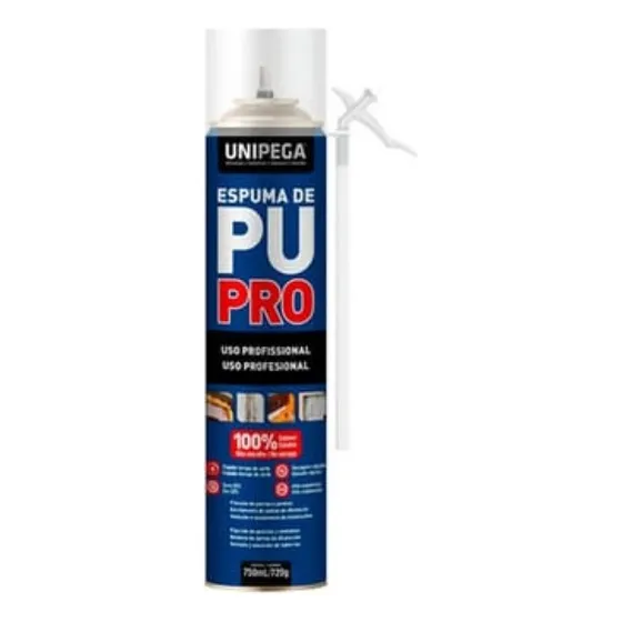Espuma De Poliuretano 750 Ml Unipega Pro Secado Rápido. 