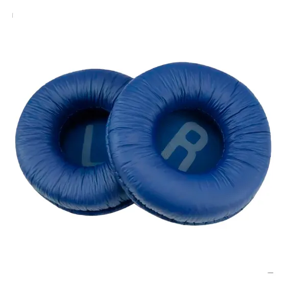 Par De Espumas Compatível Com Jbl Tune600 T500 T500bt T450bt Cor Azul