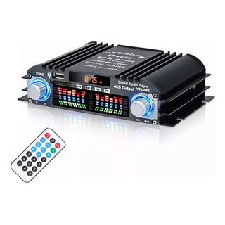 Mini Amplificador Sonidos Para Carro Con Bluetooth 4 Canal Mini Amplificador Sonidos Para Carro Con Bluetooth 4 Canal