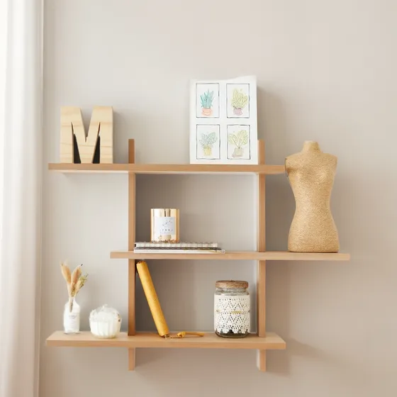 Estantería Madera Melamina Cala Repisa Estante De Pared
