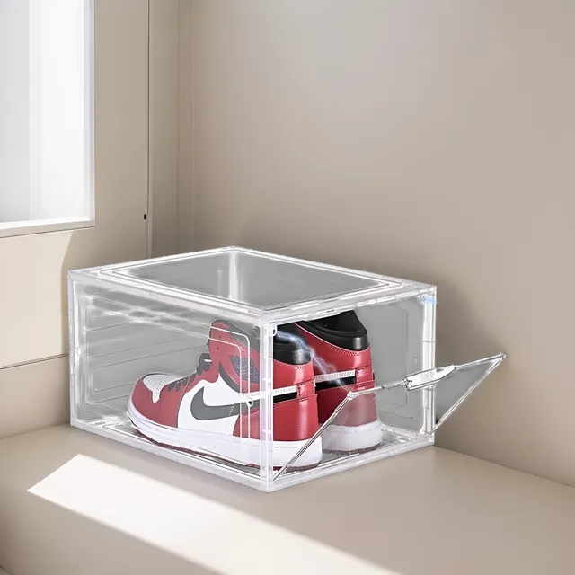 Caja De Almacenamiento Para Zapatillas De Plástico Duro Con