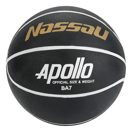 Pelota De Básquet Nassau Entrenamiento Apollo N°5 Nº 5 Color Negra De Interior