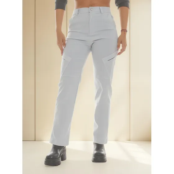 Pantalón Cargo De Bengalina Agustina Mujer . .