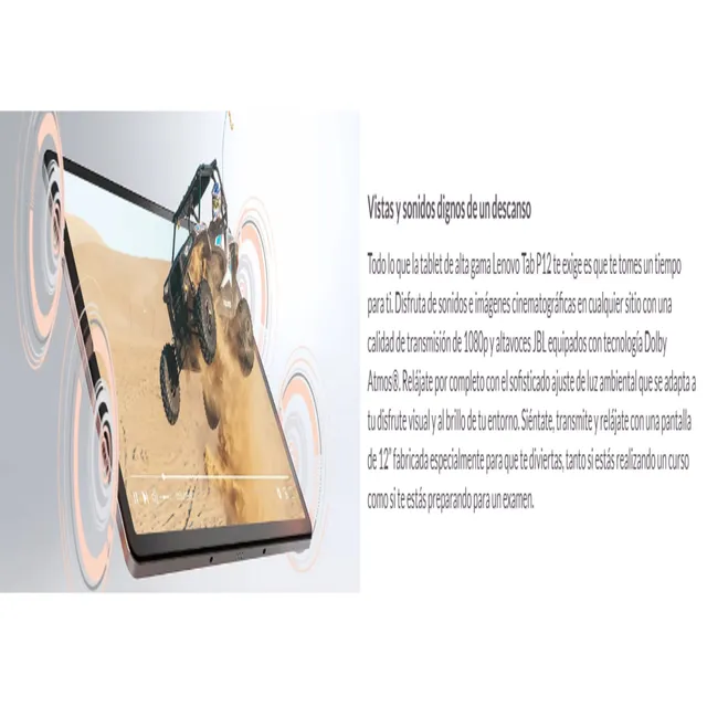 Lenovo Tab P12 8Gb+256Gb Teclado + Pluma Color Gris - Excelente (Reacondicionado)