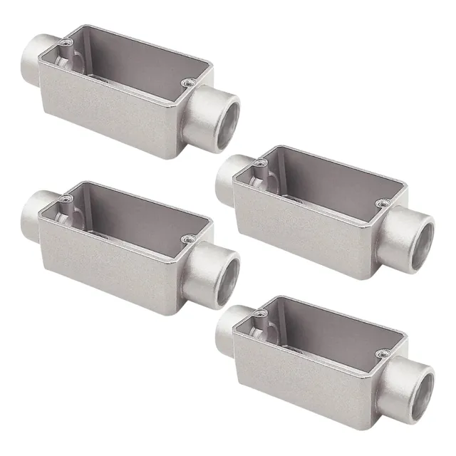 4 Conduletes Aluminio Tipo C 3/4 Fixo S/rosca S/tampa