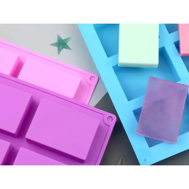 Molde Silicona Jabón Rectangular Todo Para Repostería 