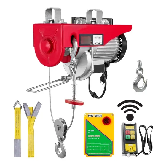 Polipasto Eléctrico Elevador Winche 1tn Vevor Control Remoto