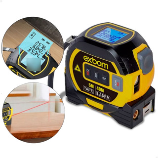 Trena Laser Digital 3 Em 1 Com Tela Lcd Retroiluminada Trena Laser Digital 3 Em 1 Com Tela Lcd Retroiluminada