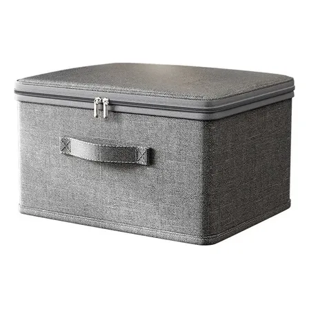 Organizador Multiuso Guarda Roupa Dobrável Zíper Com Tampa P 1pcs
