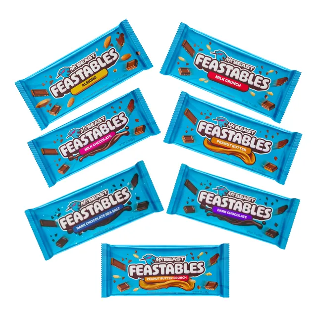 Chocolate Barra Mr Beast Feastables Caja Regalo 60g King X4