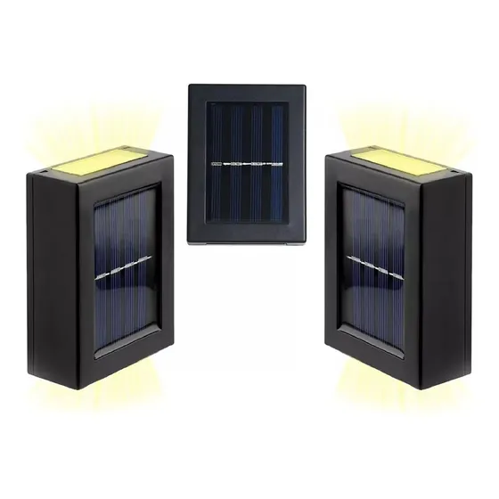 Foco Doble Luz X6 Solar Led Exterior Caminero Fotocélula