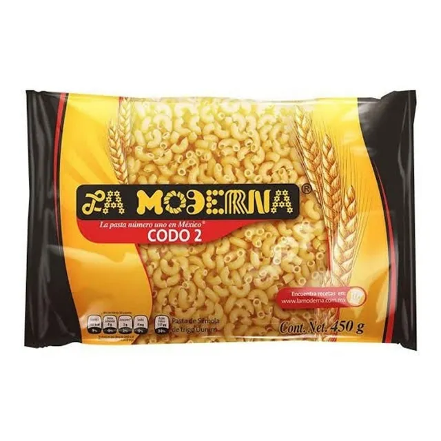 Pasta para Sopa La Moderna Codo 2 450g