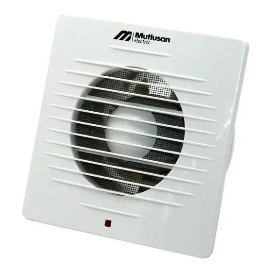 Extractor De Aire Para Baño 200 Mm Silencioso Con Mosquitero Color Blanco