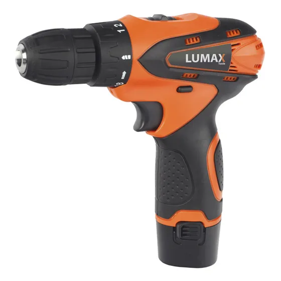 Taladro 12v Lumax Atornillador Con Batería De Litio Liviano