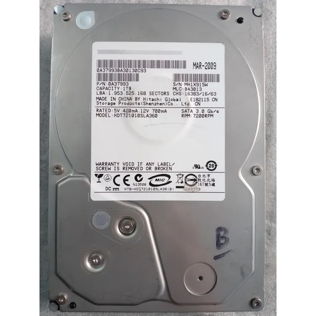 Disco Duro 1 Tera Hdt721010s Hitachi 3.5¨ Pc - 2tb/1tb/500gb