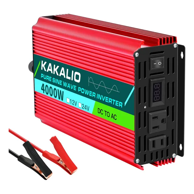 Inversor De Onda Sinusoidal Pura 4000w 12v/110v Para Coches