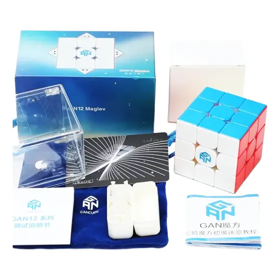 Cubo Mágico 3x3 Gan 12 Maglev Uv Profesional De Competencia