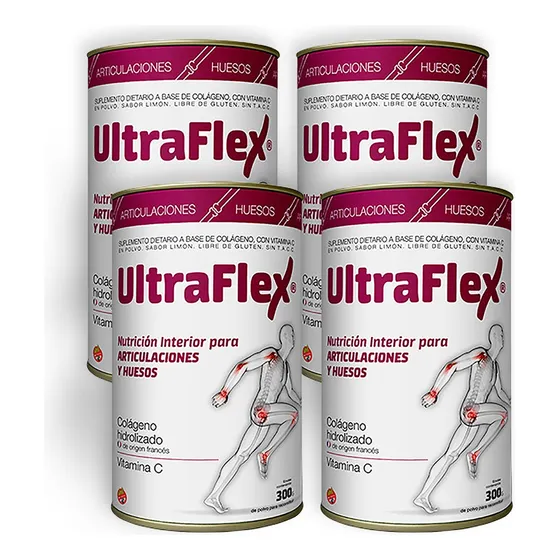 Colageno Hidrolizado Huesos Y Articulaciones Ultraflex 4 Und