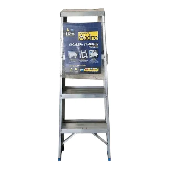 Escalera Tijera Aluminio 04 Tr Standard Aladino