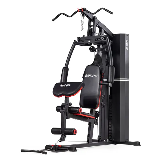 Multigimnasio Multigym Randers Arg-63170 80kg Estructura Color Negro
