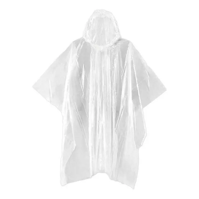 Capa Poncho Impermeable Adultos Unisex Lluvia Transparente