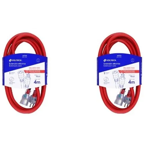 Kit De 2 Extensiones Reforzadas Aterrizadas 4 M Calibre 12