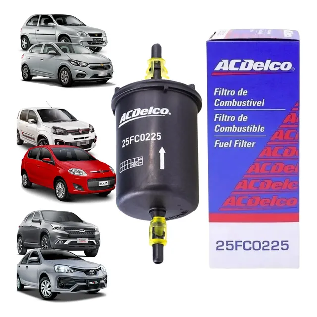 Filtro Combustível Corsa Celta Onix Etios Toro Fit Acdelco