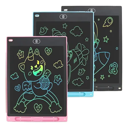 Kit 50 Lousas Mágicas Lcd 8.5 Polegadas Coloridas Infantil Multicolorido