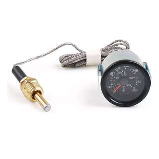 Marcador De Temperatura Físico 52mm 72pul 12v 40°c A 130° Marcador De Temperatura Físico 52mm 72pul 12v 40°c A 130°