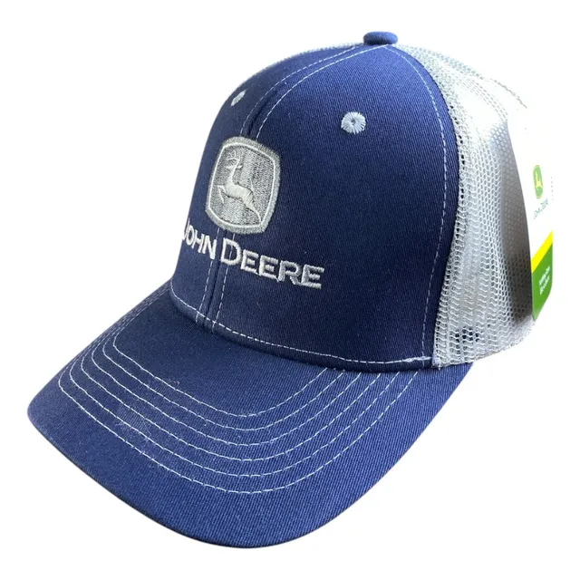 Gorra Estilo John Deere Trucker2x1 Azul Verde Malla Jdav2x1 Azul Marino Único