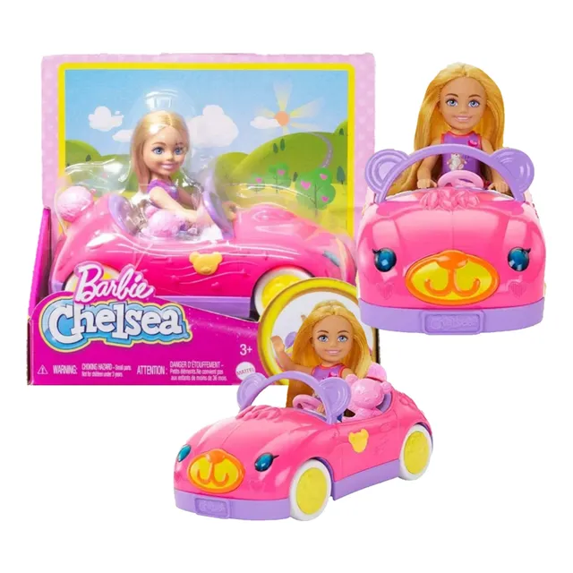 Chelsea Carro Convertible Rosado Versión Osito Em