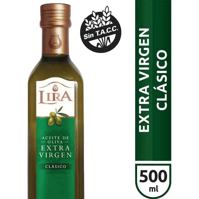 Aceite De Oliva Lira Extra Virgen Clásico 500cc X12u