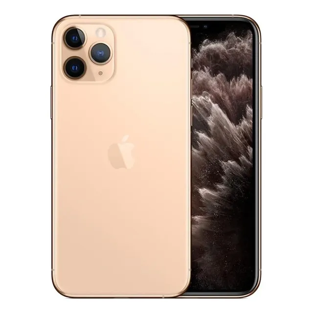 Apple Iphone 11 Pro Max 64gb Dorado Oro Mensaje Pantalla Desconocida Dorado