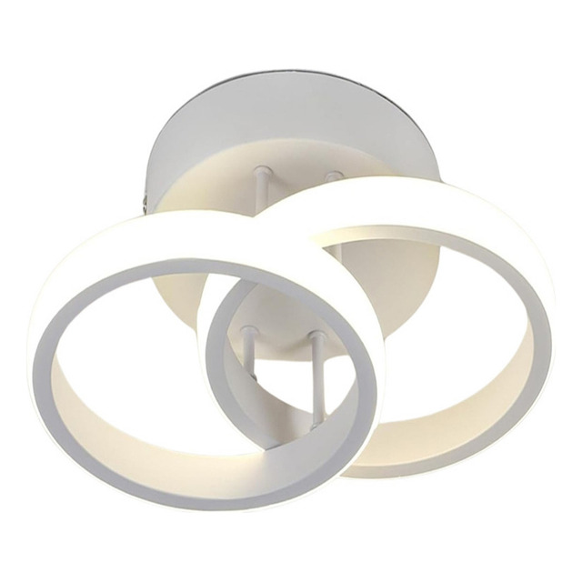 Lustre Luminaria Teto Parede Led Bi Redondo Banheiro Quarto Lustre Luminaria Teto Parede Led Bi Redondo Banheiro Quarto