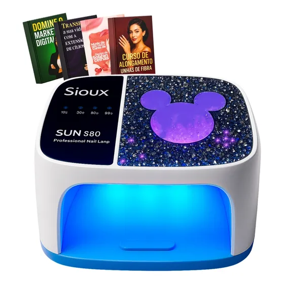 Cabine Led/uv Sun20 Plus 108w Unhas Gel Acrigel  108w S/ Fio