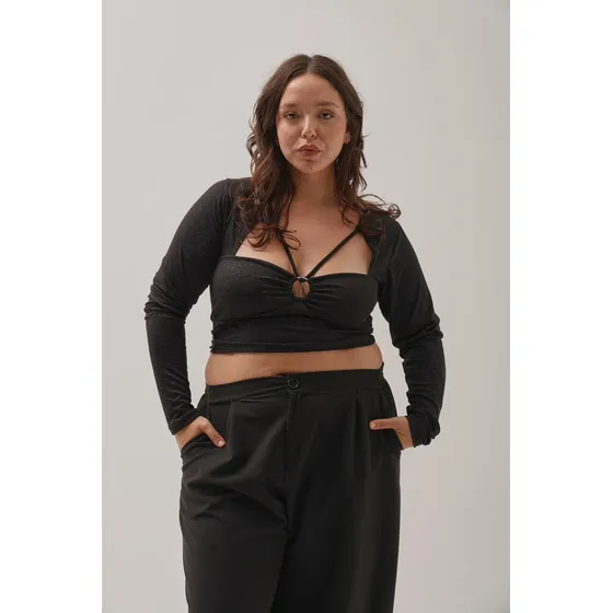 Top De Lycra Brillosa Mujer Naif
