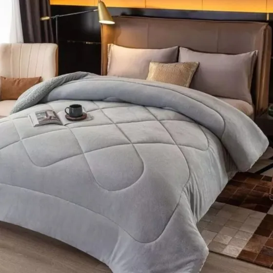 Oferta Edredon Con Corderito Queen 2 1/2 Super Calentitos