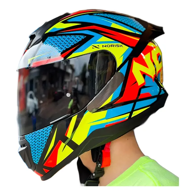 Capacete Norisk Razor Sharp Ff802 Preto Matte Integral.